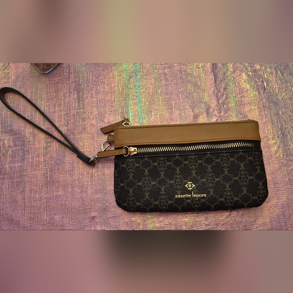 Nanette Lepore Brown Wristlet